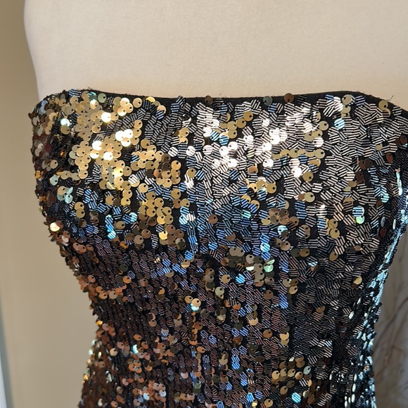 La Femme Short Trendy Sequin Prom Dress sz8 - Picture 6 of 15